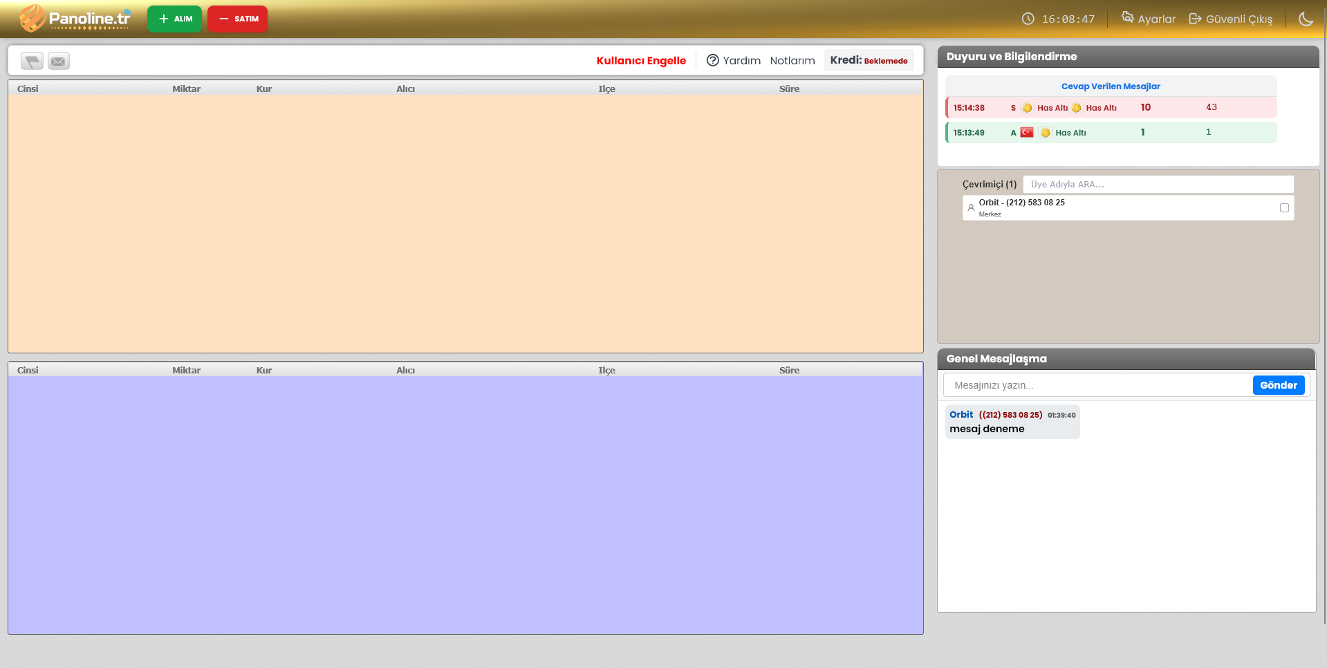 Kuyumcular için güvenli mesajlaşma platformu